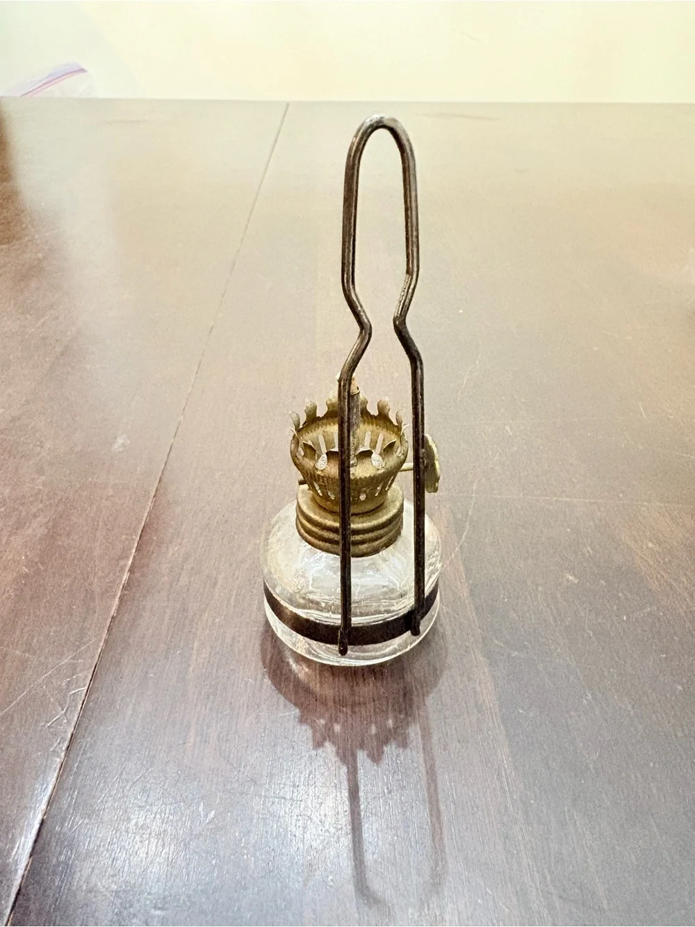 antique Vapo-Cresolene miniature kerosene oil lamp vaporizer
